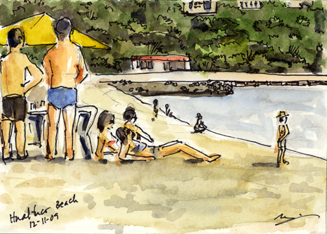 Hangin’ round the beach in Huatulco, Mexico