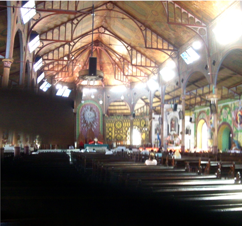 I’m in St. Lucia – In Church!