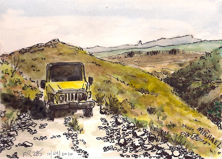 Refreshed by a dirt road