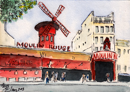 At the Moulin Rouge, Paris