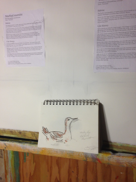 In my studio – Endangered Species