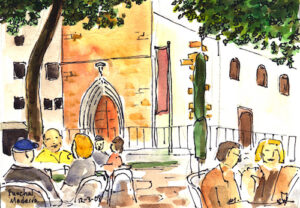 Portugal - Funchal Cafe on Madeira Island